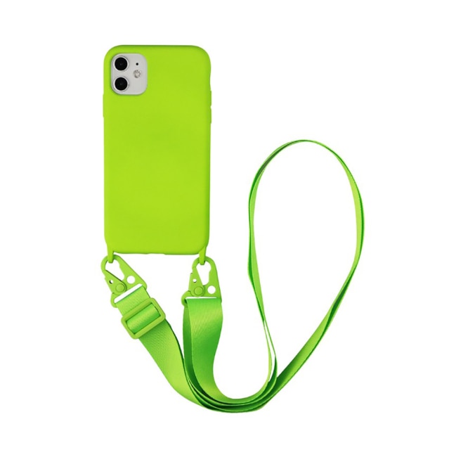 Silicone Lanyard Phone Case For iPhone