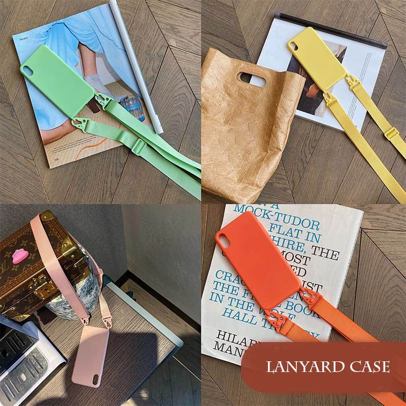 Silicone Lanyard Phone Case For iPhone