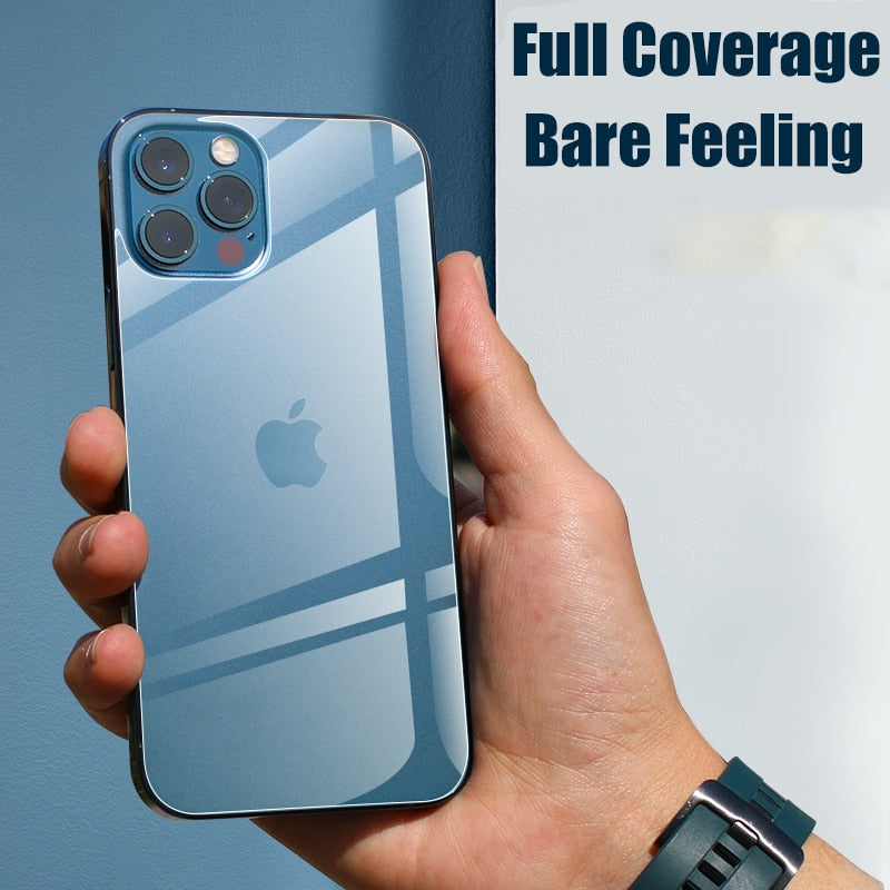 3in1 Front+Back+Lens Full Cover Protective Tempered Glass