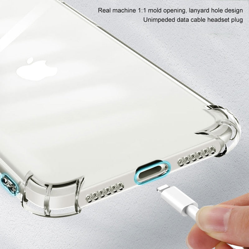 Shockproof Transparent Phone Case For iphone