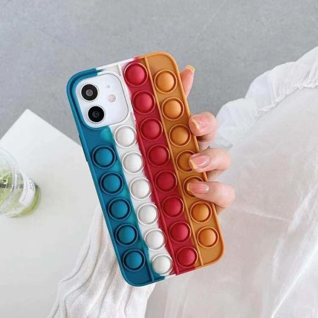 3D Rainbow Bubble Case For iphone