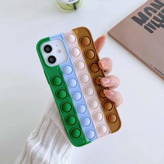 3D Rainbow Bubble Case For iphone