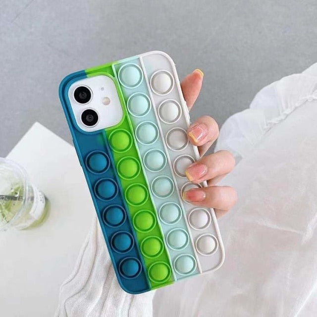 3D Rainbow Bubble Case For iphone