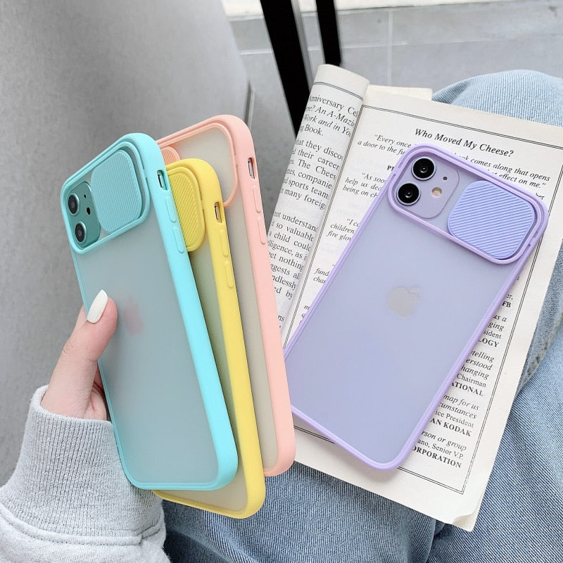 Camera Lens Protection Phone Case on For iPhone