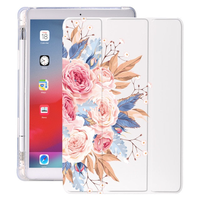Flower Leaves Luxury Case For iPad AIr