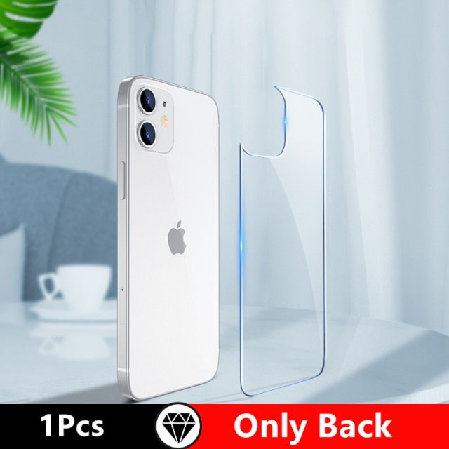 3in1 Front+Back+Lens Full Cover Protective Tempered Glass