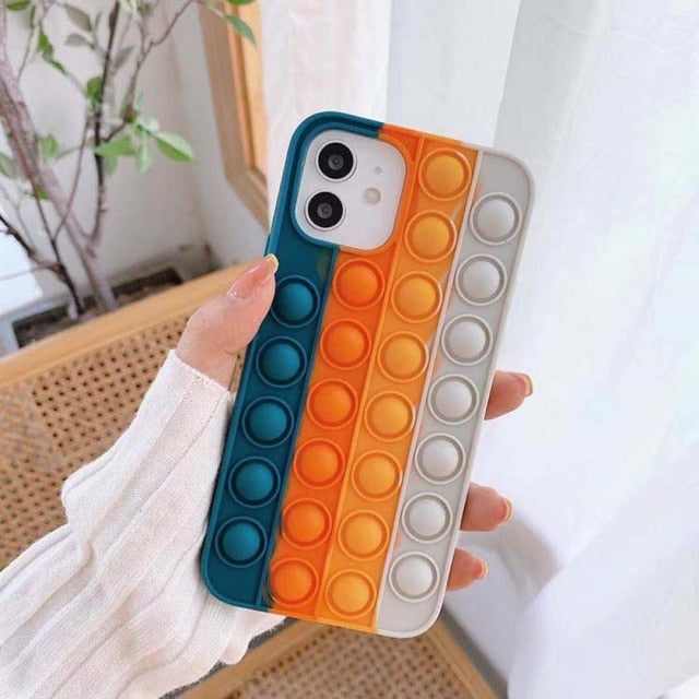 3D Rainbow Bubble Case For iphone