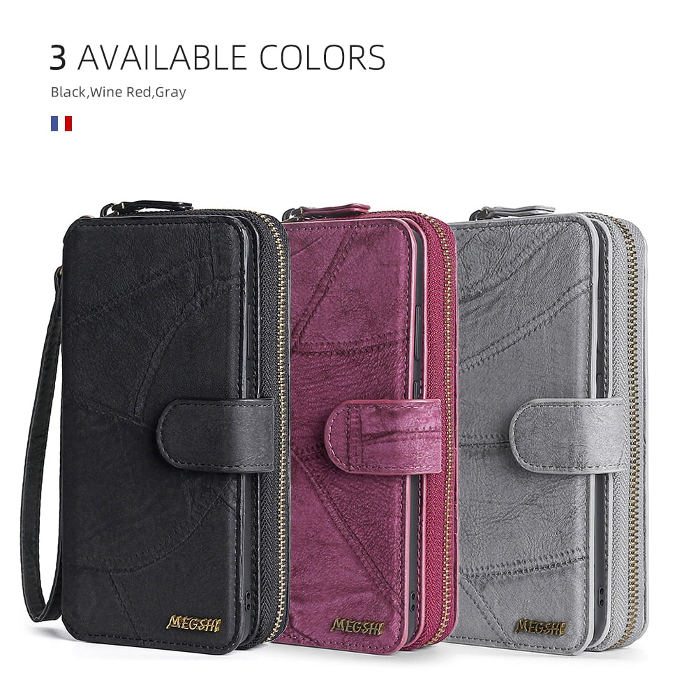 Wallet PU Leather Phone Case For Samsung